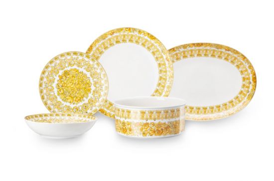 Сервиз столовый Rosenthal Versace Медуза Рапсодия на 6 персон 20 предметов, фарфор Сервиз столовый Rosenthal Versace Медуза Рапсодия на 6 персон 20 предметов, фарфор