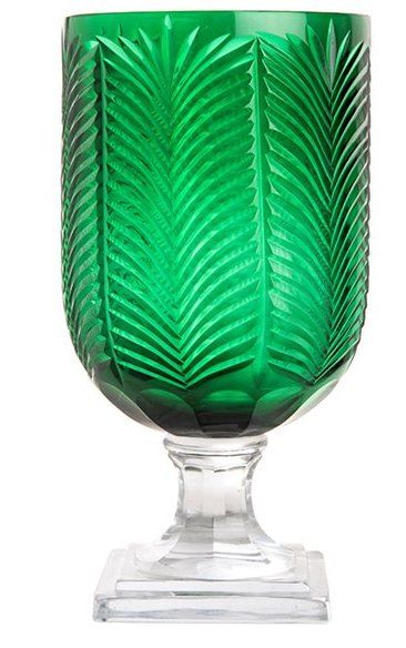Ваза изумруд, стекло,Mis En Demeure THL.025.GV  Ваза изумруд, стекло,Mis En Demeure THL.025.GV