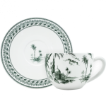 Чайная пара Восточный пейзаж LES DEPAREILLEES VERT,450 мл,, GIEN